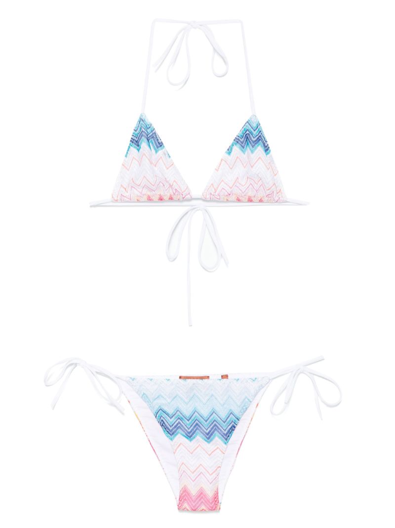 Zigzag Lurex Bikini Set