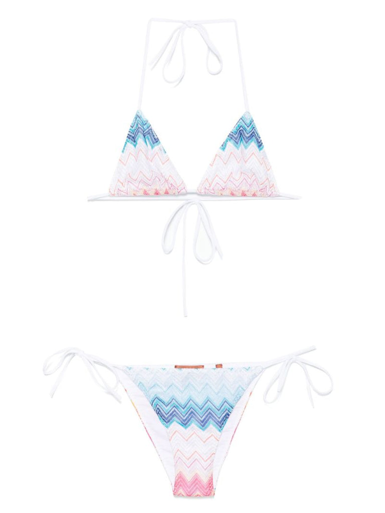 Zigzag Lurex Bikini Set