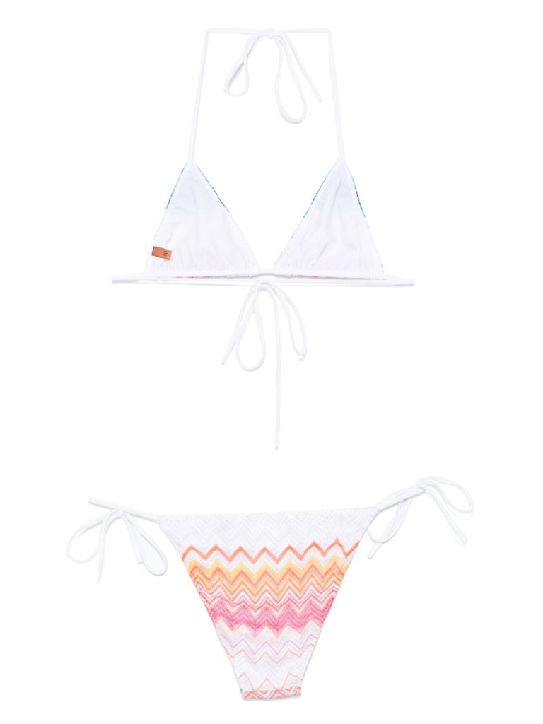 Zigzag Lurex Bikini Set