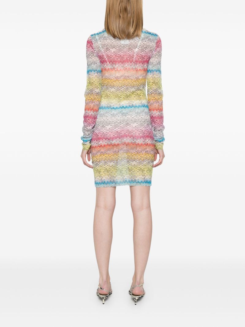 Zigzag-print Mini Dress