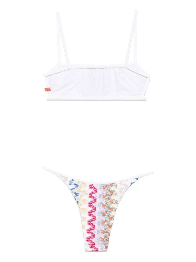 Zigzag-woven Bikini Set