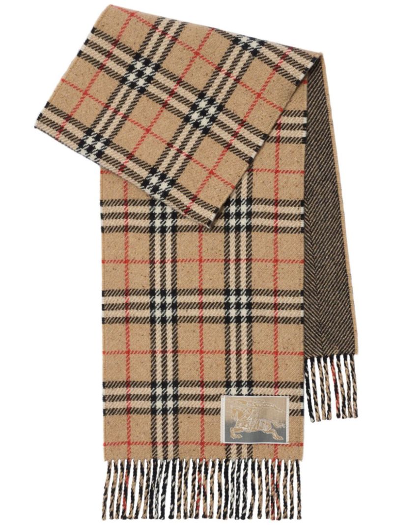 Reversible Checked Scarf