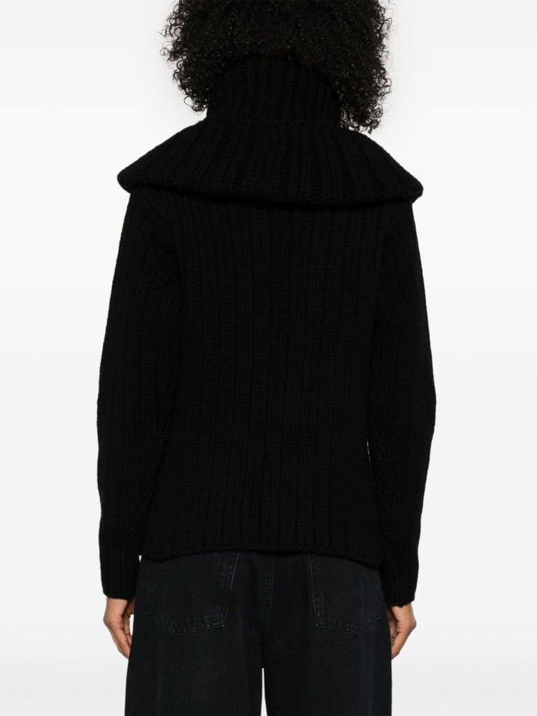 Oversized-collar Jumper