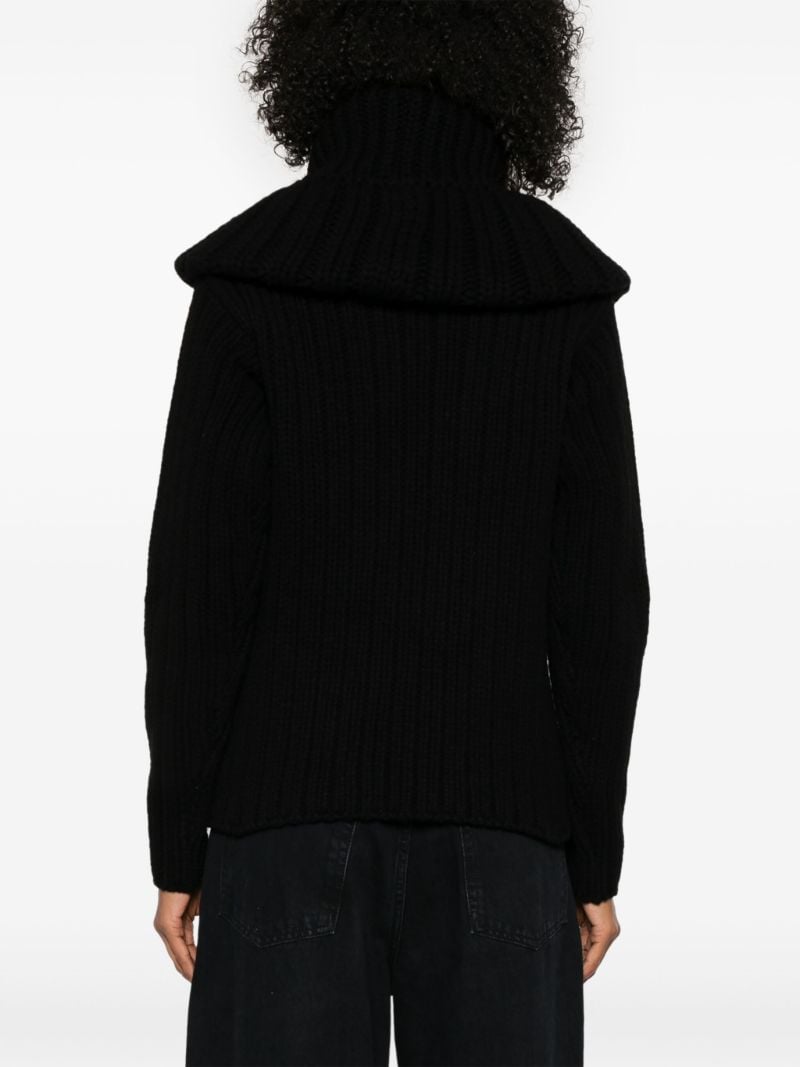 Oversized-collar Jumper