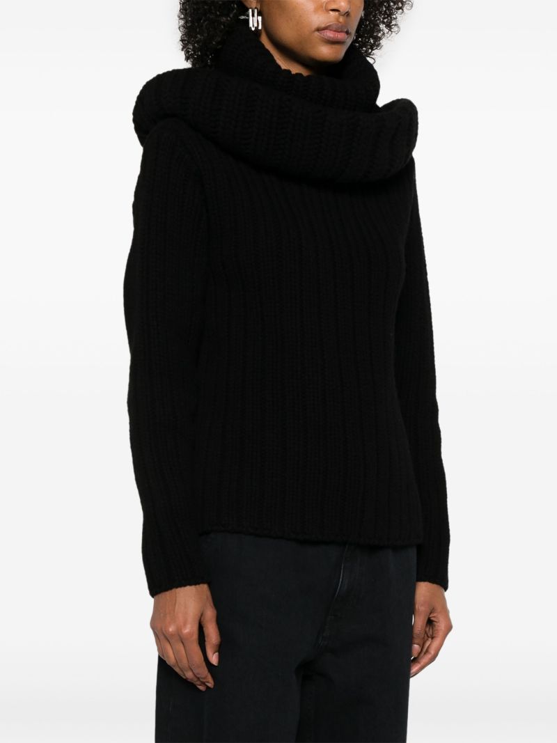 Oversized-collar Jumper