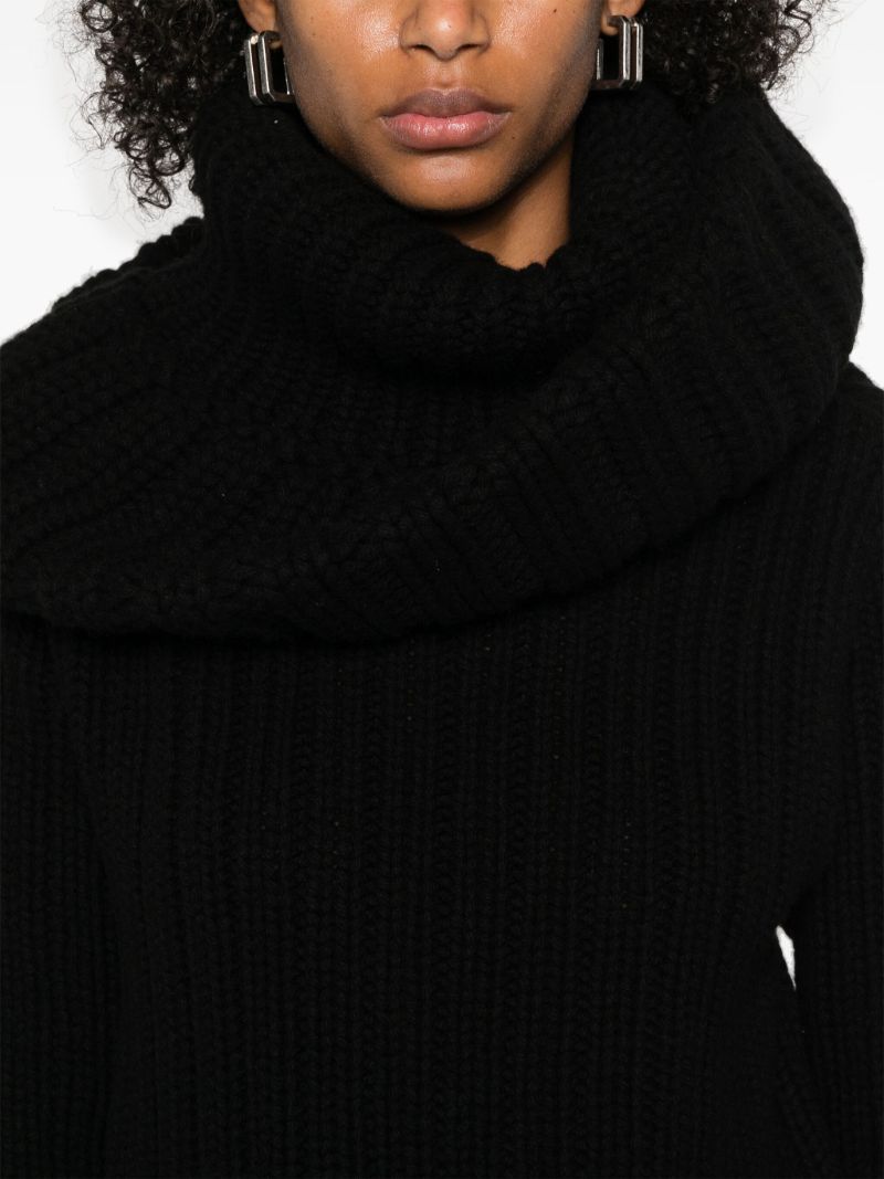 Oversized-collar Jumper