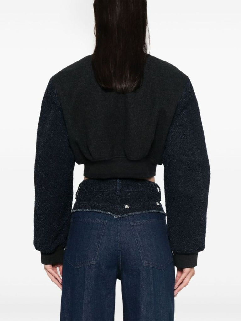 Cropped Bomber Jacket