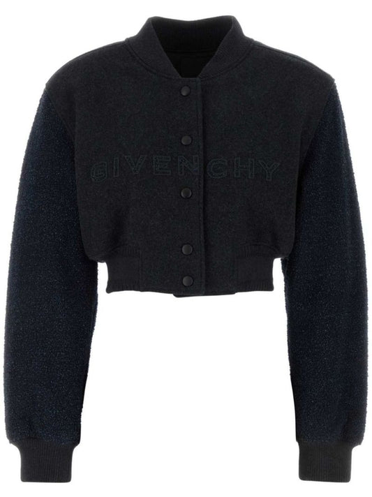 Cropped Bomber Jacket
