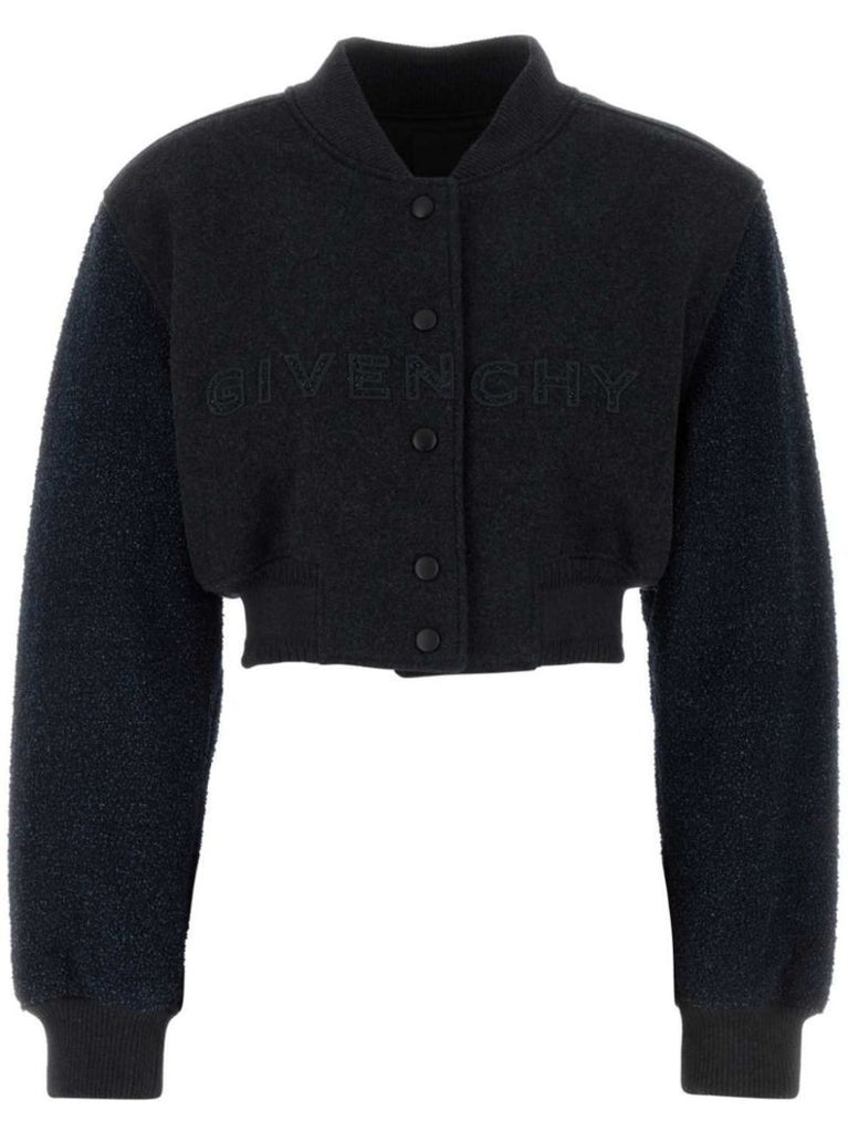 Cropped Bomber Jacket