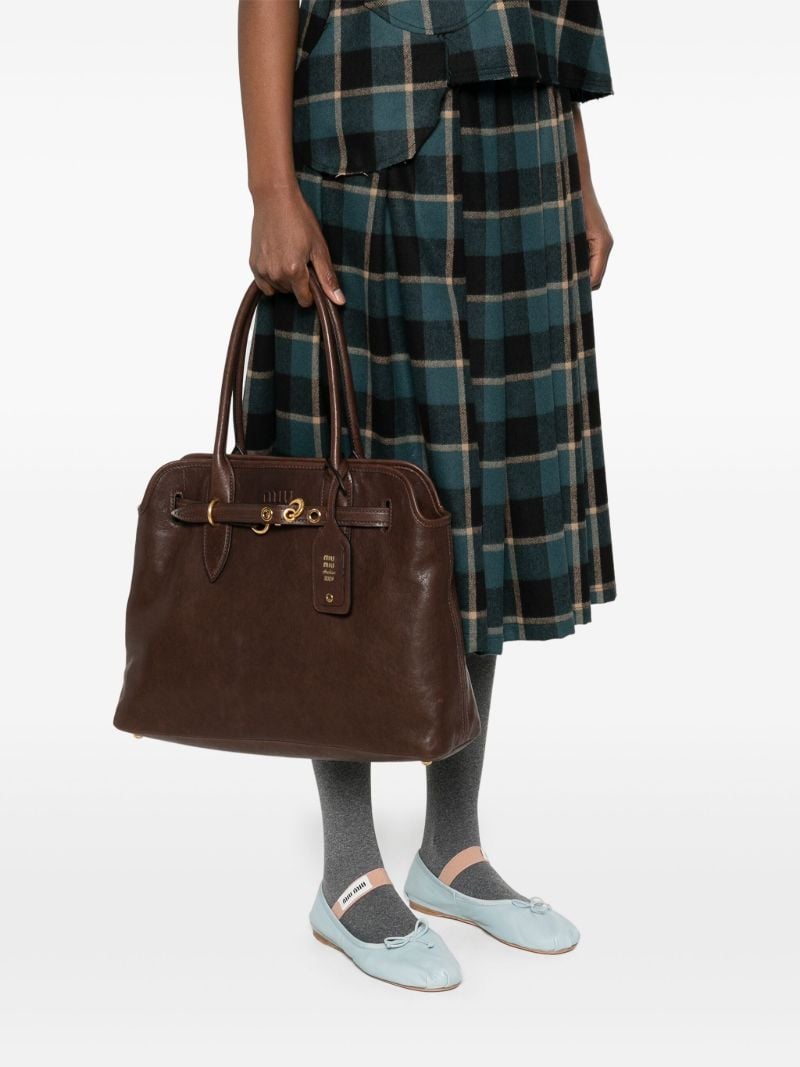Brown Aventure Tote Bag