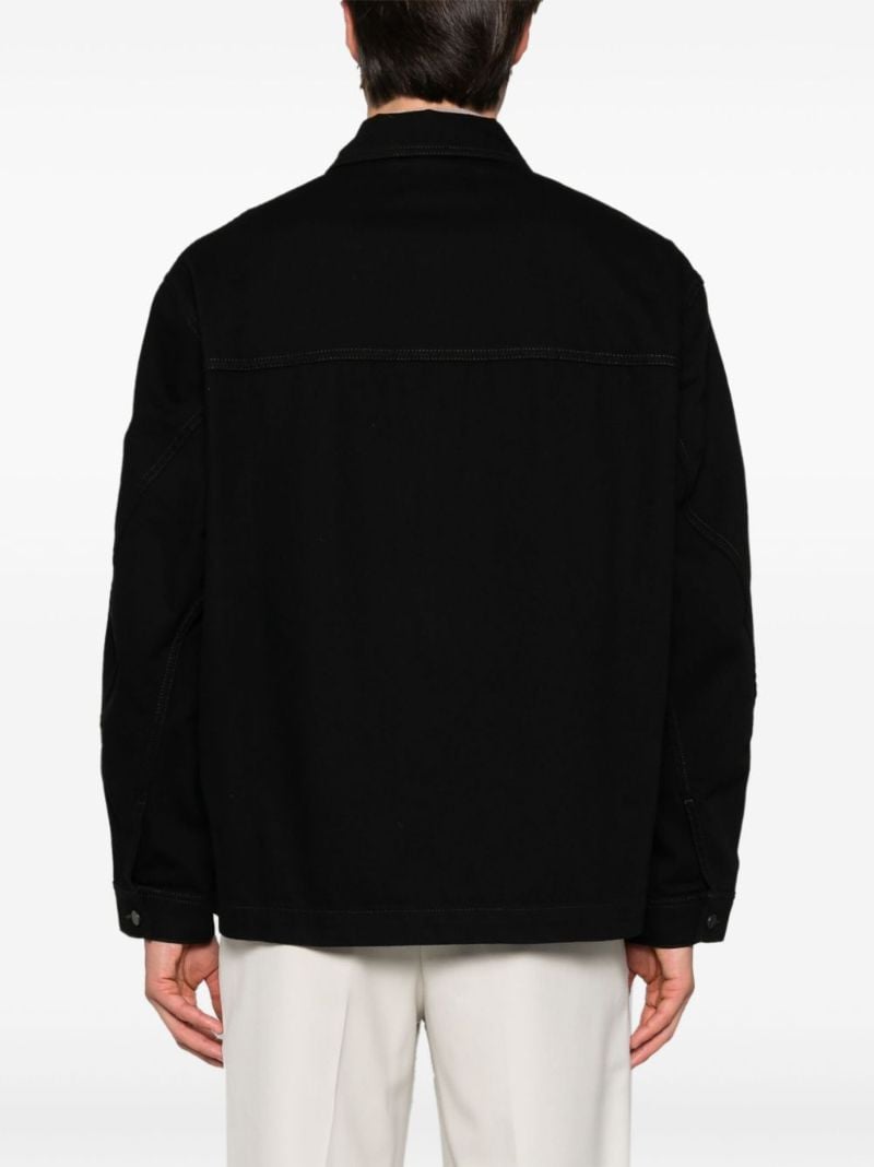 Twisted-sleeve Overshirt