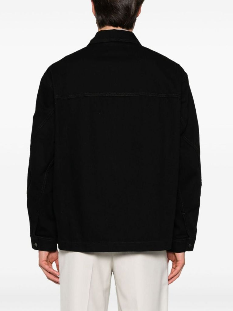 Twisted-sleeve Overshirt
