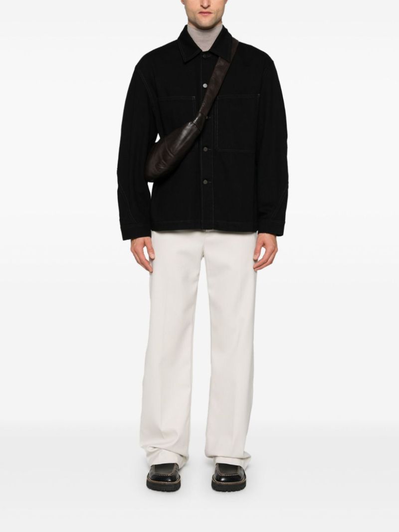 Twisted-sleeve Overshirt