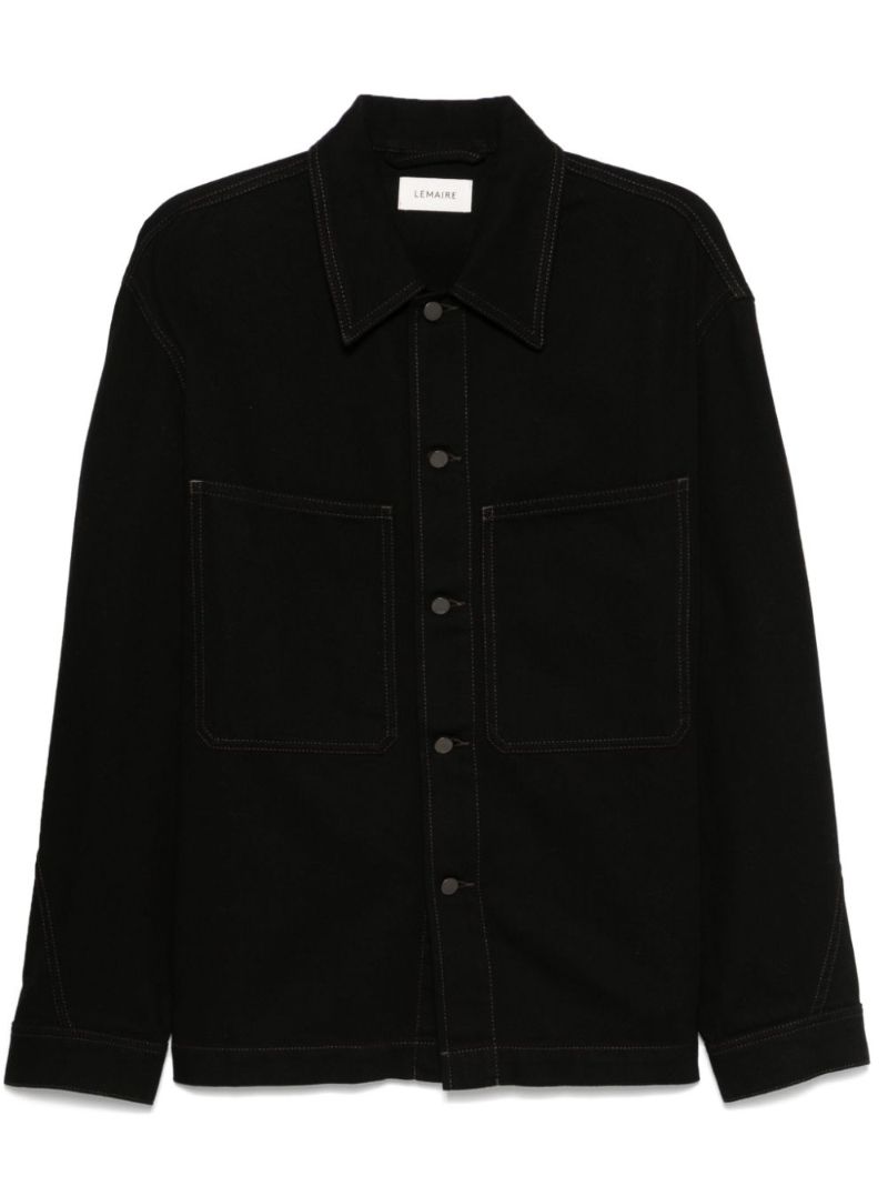 Twisted-sleeve Overshirt