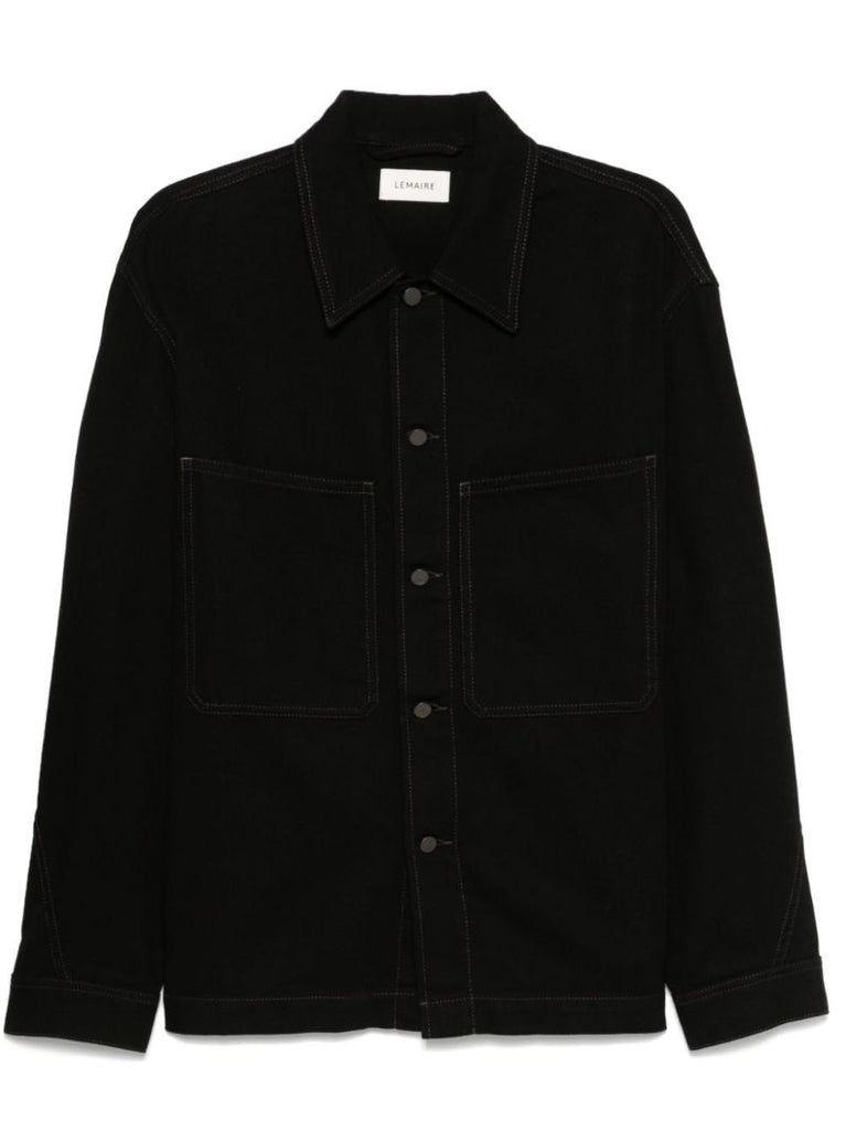 Twisted-sleeve Overshirt