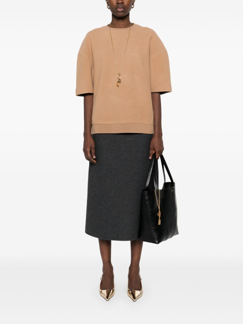 Brown Knitted T-shirt