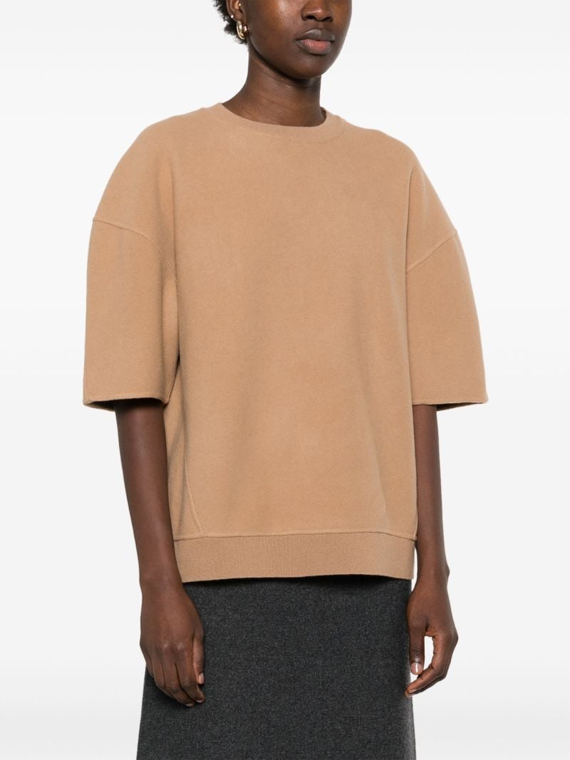 Brown Knitted T-shirt