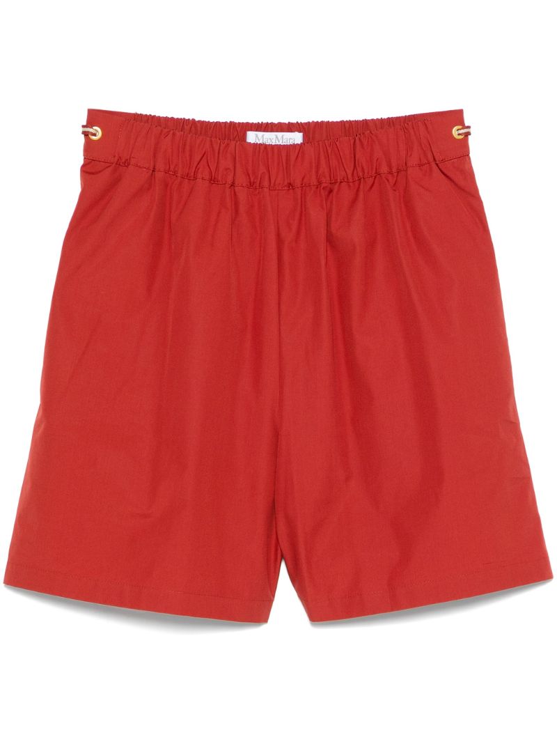 Red Cotton Shorts
