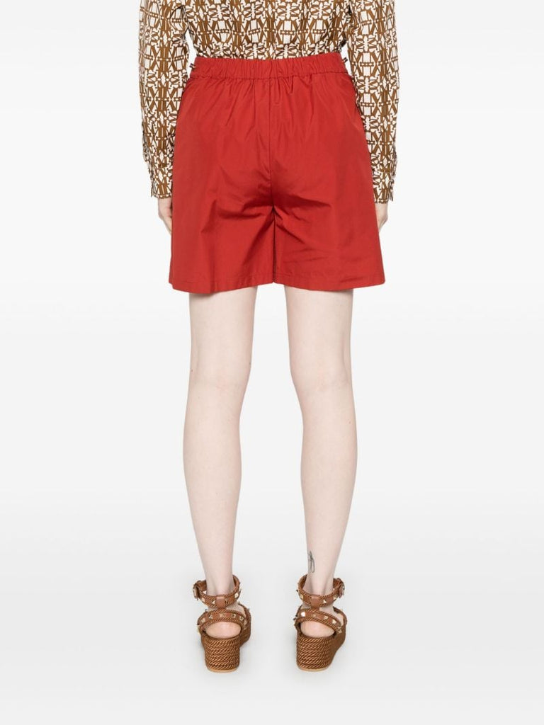 Red Cotton Shorts