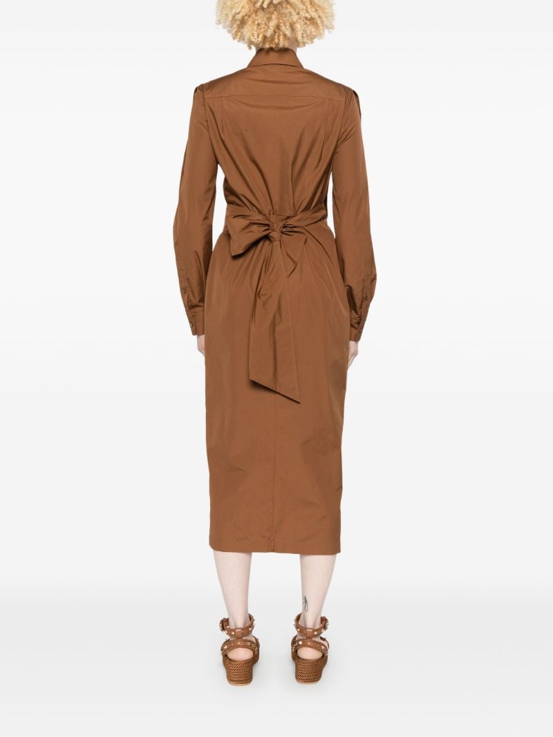 Brown Wrap Dress
