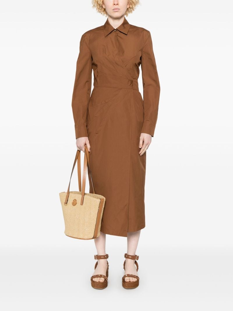 Brown Wrap Dress