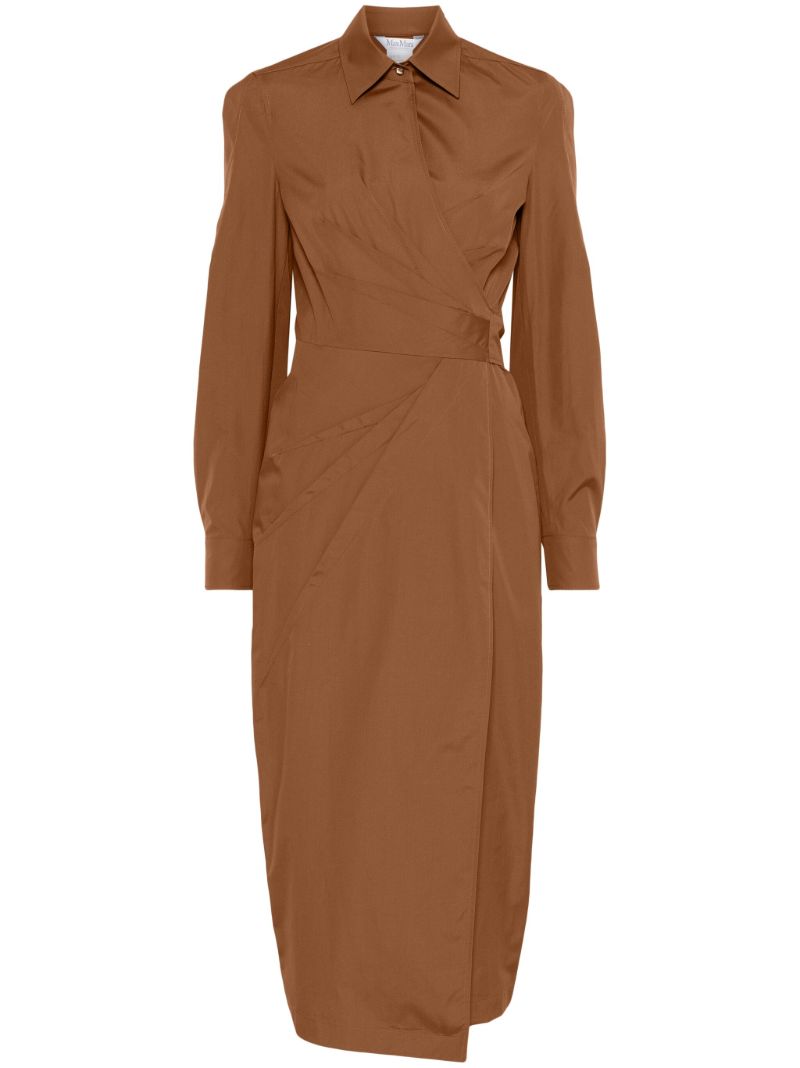 Brown Wrap Dress