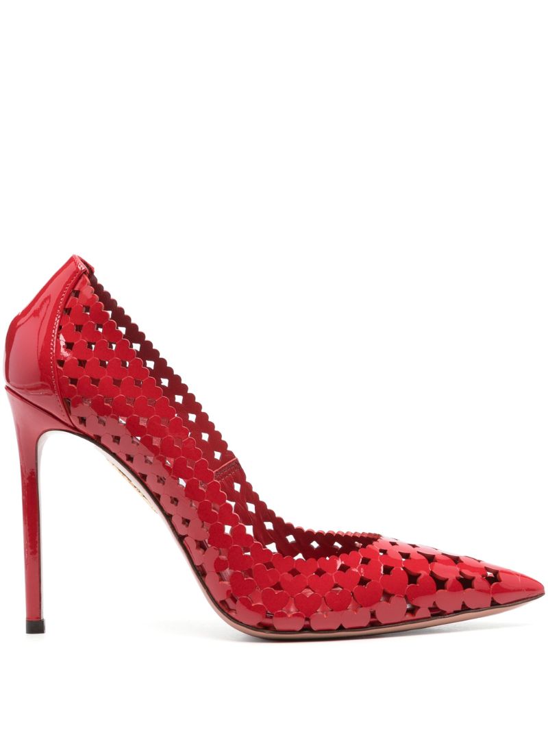 Red 105mm Amourose Pumps