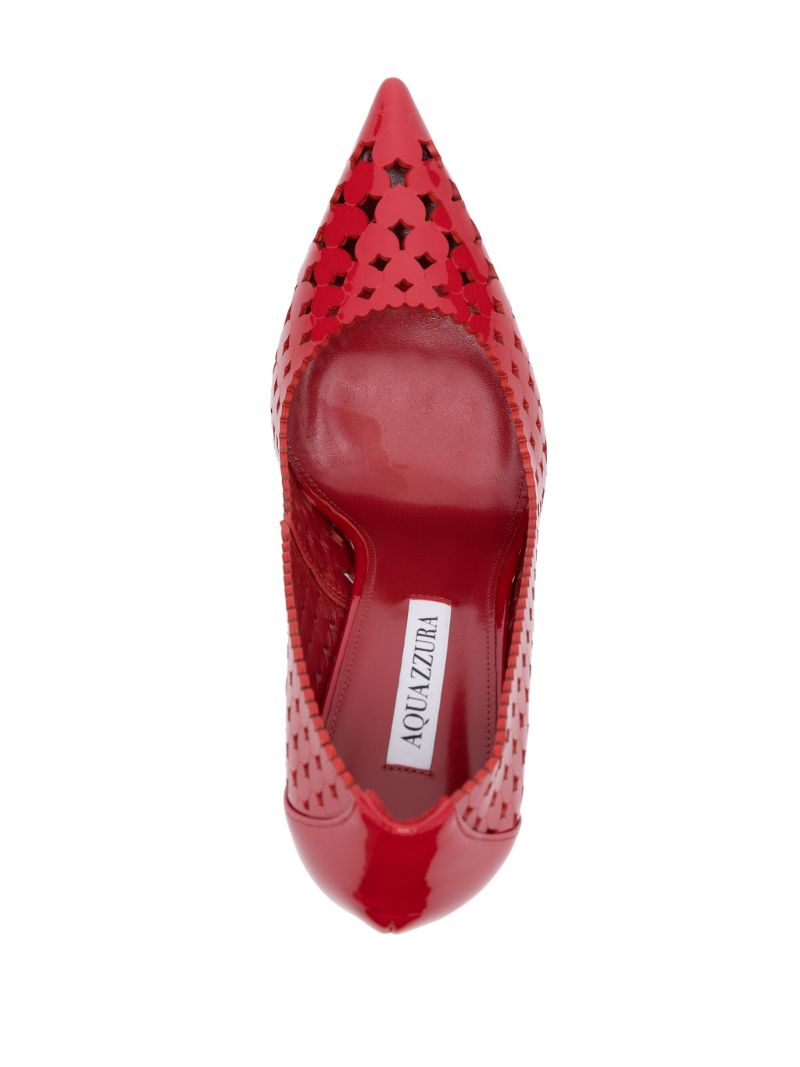 Red 105mm Amourose Pumps