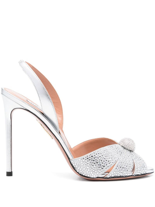 Silver 85mm Love Me Sandals
