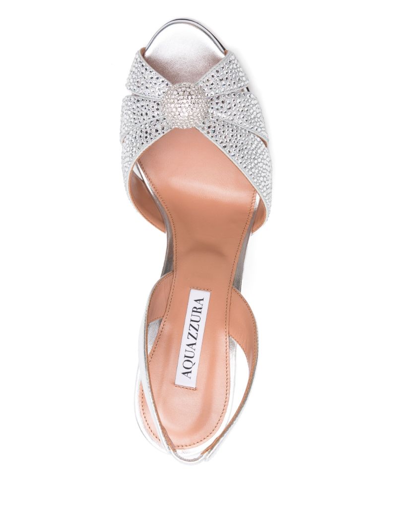 Silver 85mm Love Me Sandals