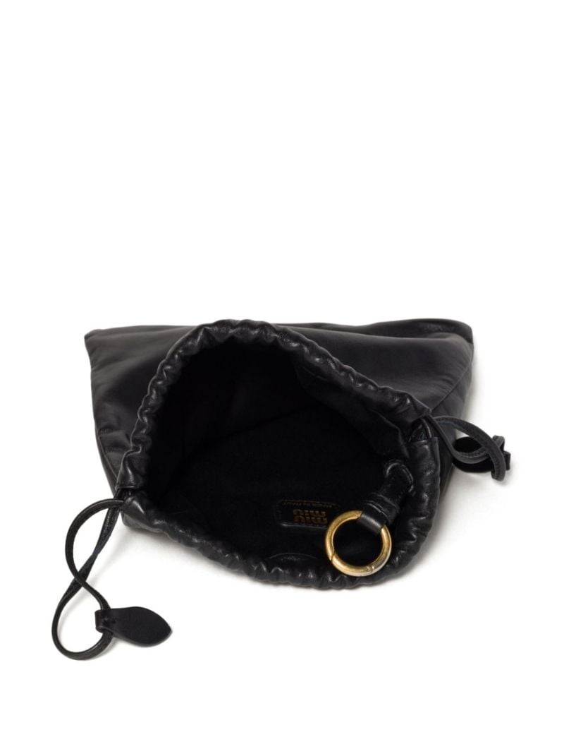 Black Leather Clutch Bag