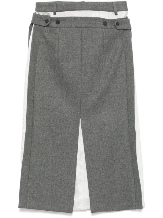 Grey Layered Skirt