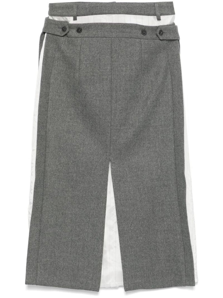 Grey Layered Skirt