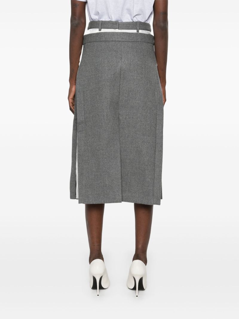 Grey Layered Skirt