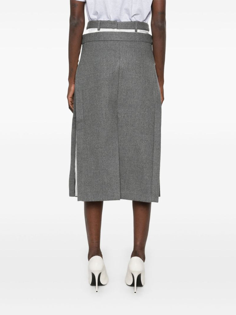 Grey Layered Skirt