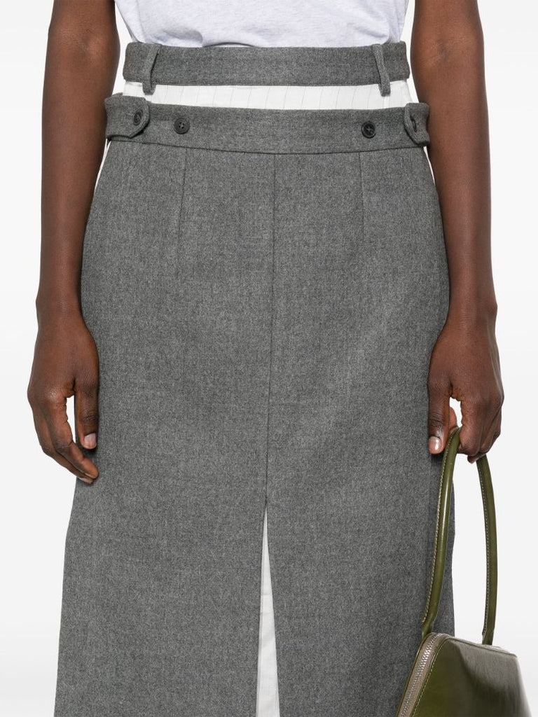 Grey Layered Skirt