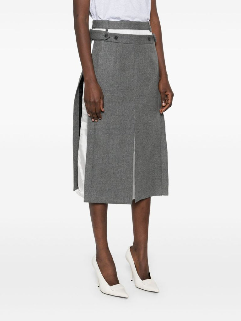 Grey Layered Skirt