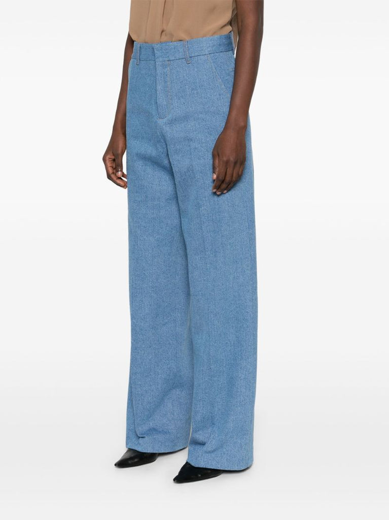 Blue Wide-leg Jeans
