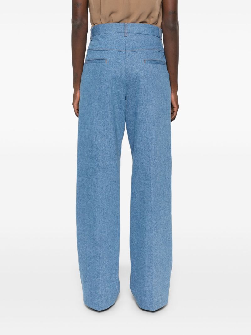 Blue Wide-leg Jeans
