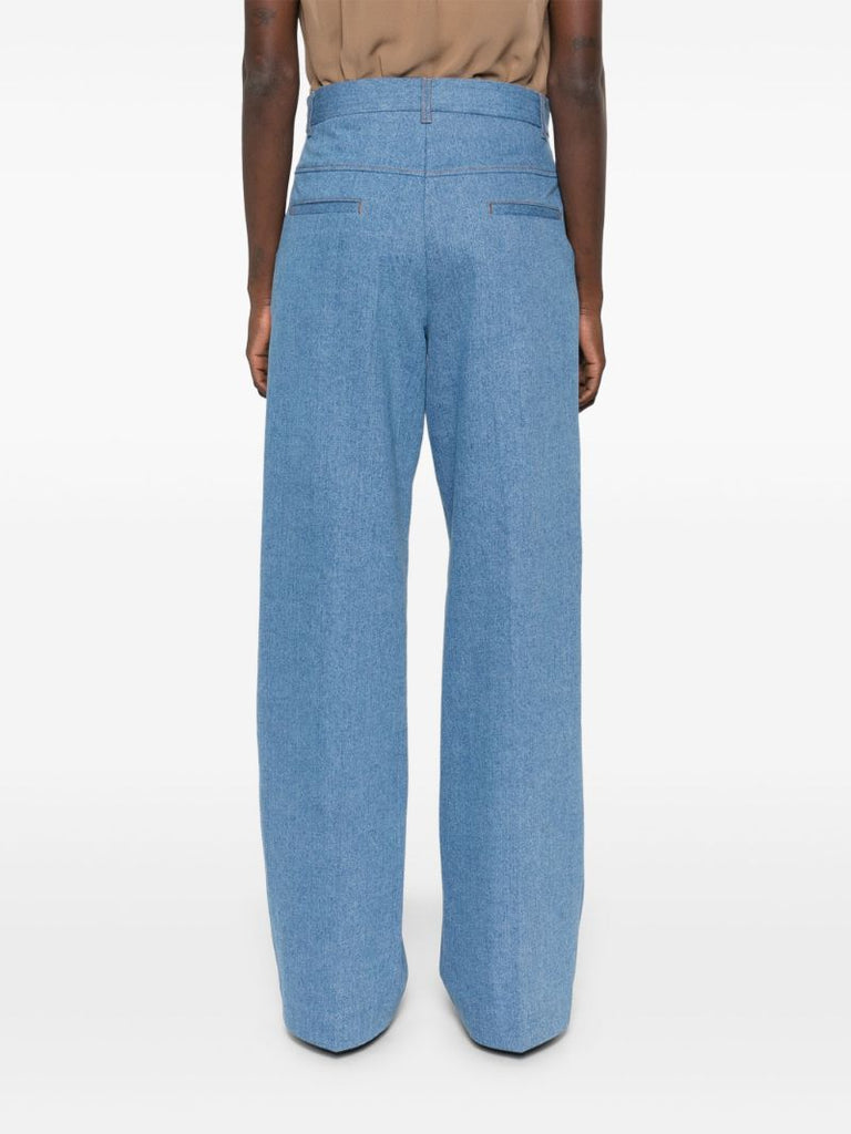 Blue Wide-leg Jeans