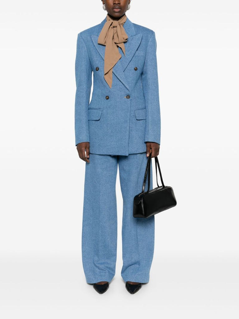 Blue Cotton Blazer