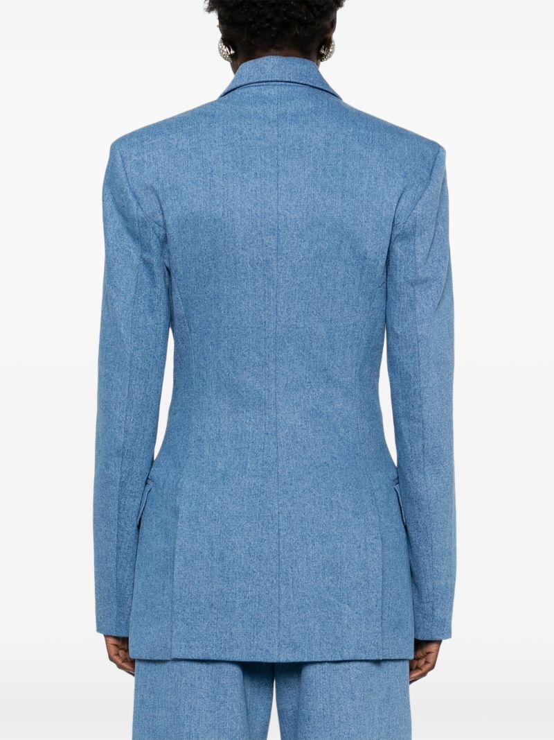 Blue Cotton Blazer