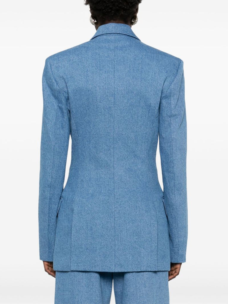 Blue Cotton Blazer
