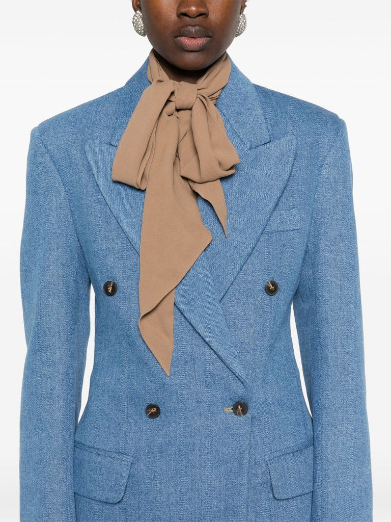 Blue Cotton Blazer