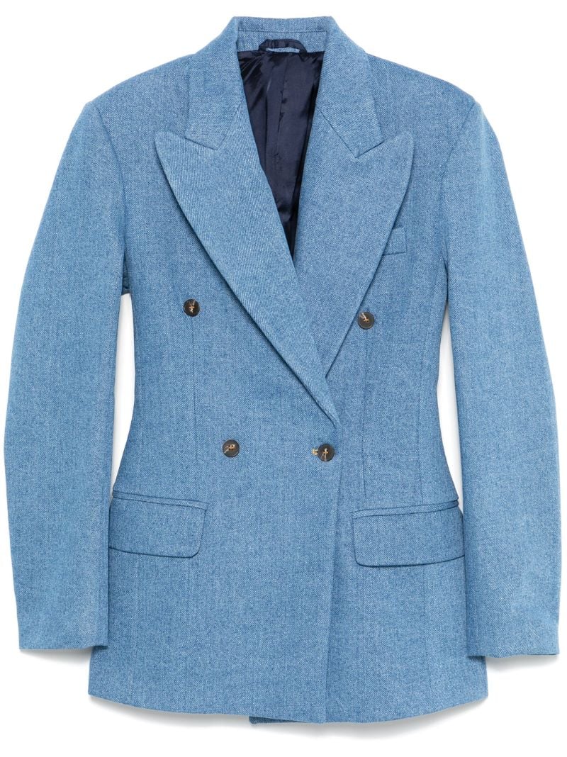 Blue Cotton Blazer