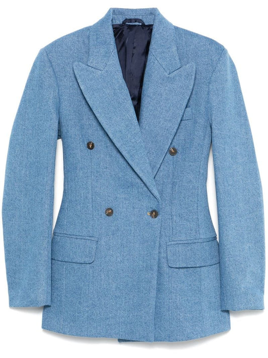 Blue Cotton Blazer