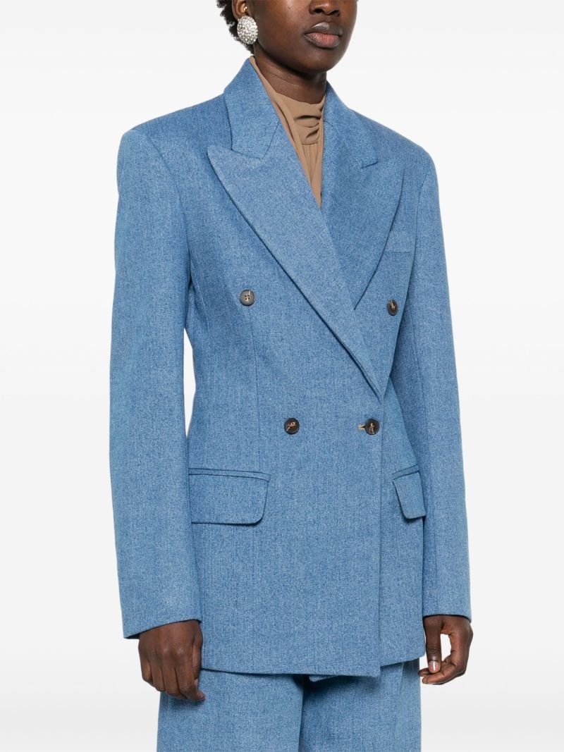 Blue Cotton Blazer