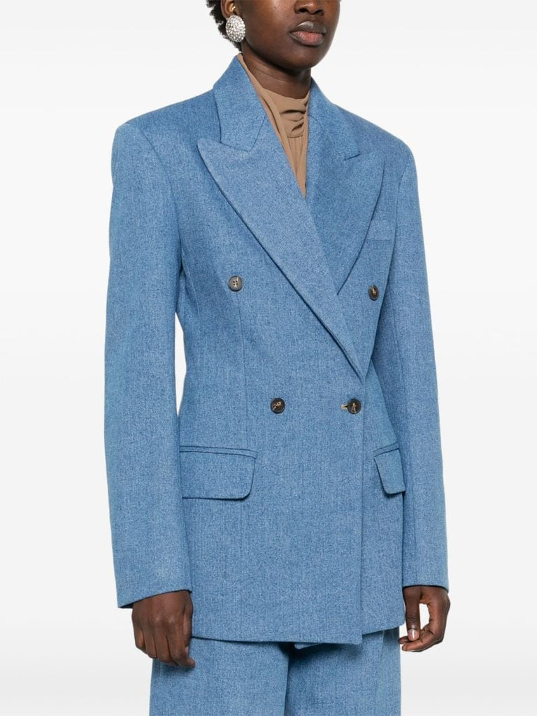 Blue Cotton Blazer