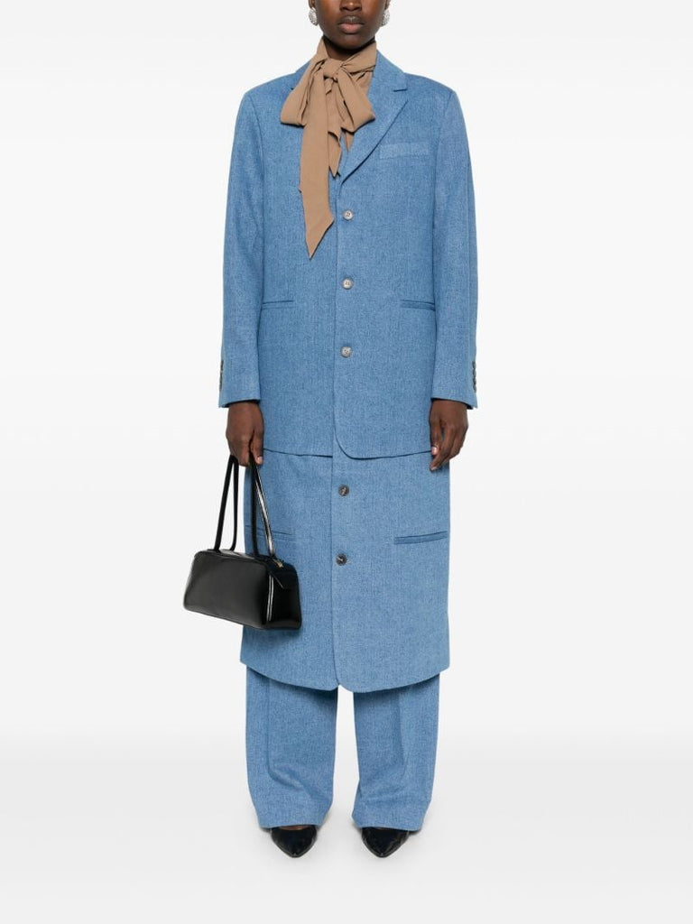 Blue Cotton Coat