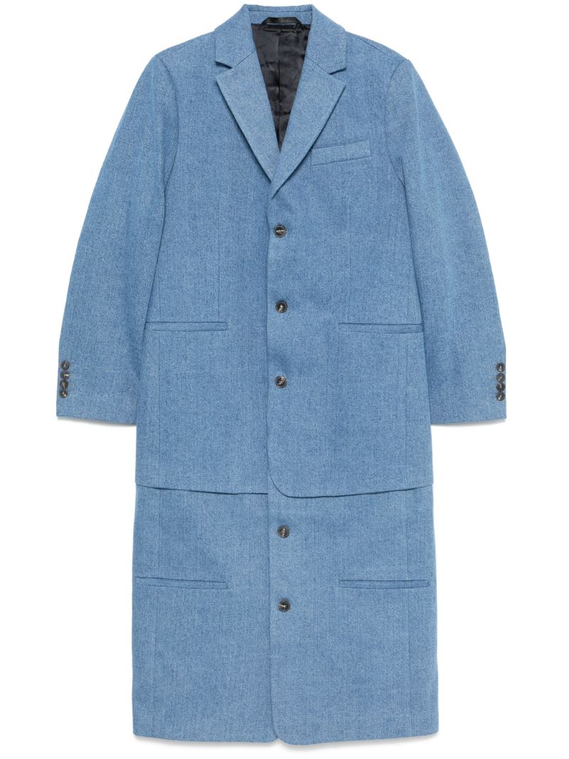 Blue Cotton Coat